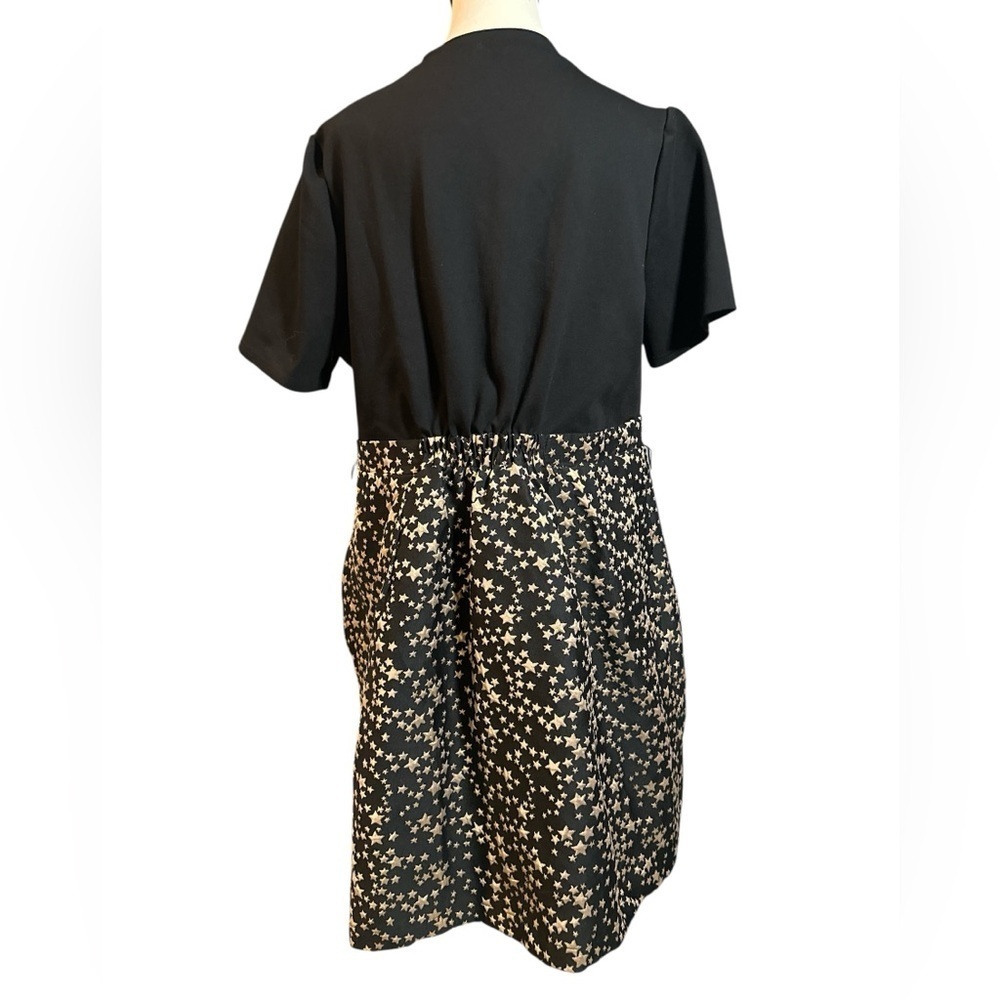 Modcloth Black and Gold Starry A-Line Dress - Picture 7 of 7